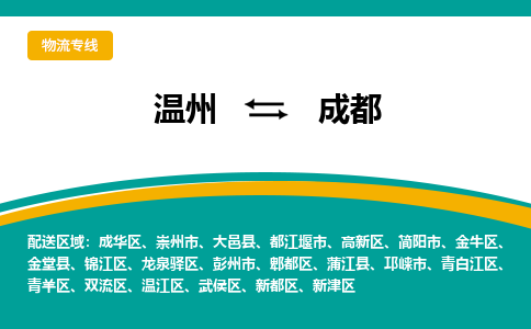 溫州到成都高新區物流專線